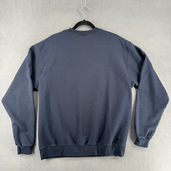 Champion Eco Fleece Dowling Fair Isle Winter Crewneck Sweatshirt L Pullover Blue - Picture 2 of 9